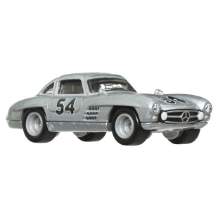 HOT WHEELS TRANSPORTATOR MERCEDES-BENZ 55 BLAUES WUNDER CU MASINUTA MERCEDES-BENZ 300 SL SCARA 1:64 - Img 7