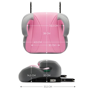INALTATOR AUTO KINDERKRAFT BOOST, I-SIZE 135-150 CM, ROSE PINK - Img 7