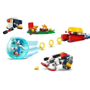 LEGO SONIC ÎNFRUNTARE LA FOCUL DE TABARA AL LUI SONIC 77001 - Img 7