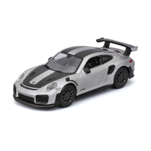 MAISTO MASINUTA METALICA SPEED ICONS PORSCHE 911 GT2 RS SILVER BLACK SCARA 1 LA 64 - Img 2