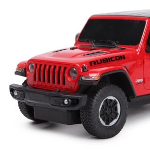 MASINA CU TELECOMANDA JEEP WRANGLER JL ROSU SCARA 1 LA 24 - Img 6
