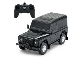 MASINA CU TELECOMANDA LAND ROVER DEFENDER NEGRU CU SCARA 1 LA 24 - Img 2