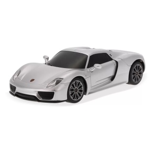 MASINA CU TELECOMANDA PORSCHE 918 SPYDER ARGINTIU CU SCARA 1 LA 24 - Img 7