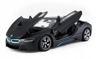 MASINUTA METALICA BMW I8 NEGRU SCARA 1 LA 24 - Img 3