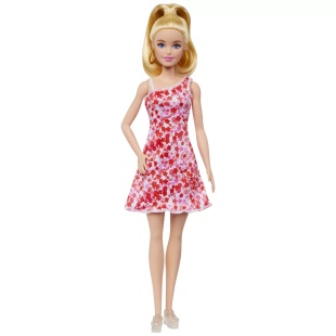 PAPUSA BARBIE FASHIONISTA BLONDA CU PARUL PRINS IN COADA - Img 2