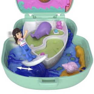 POLLY POCKET SET GENTUTA ANIMALUT PISICUTA MARINAR CU ACCESORII - Img 10