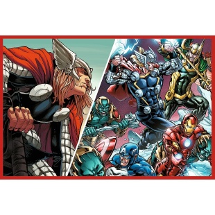 PUZZLE TREFL 2X200 MARVEL AVENGERS APARATORII LUMII - Img 2