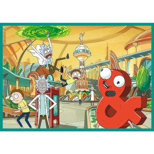 PUZZLE TREFL 4X250 LUMEA INTORTOCHEATA A LUI RICK SI MORTY - Img 3