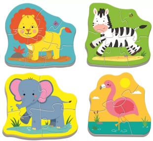 PUZZLE TREFL BABY CLASIC ANIMALE SAFARI 8 PIESE - Img 2