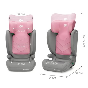 SCAUN AUTO KINDERKRAFT I-SPARK, I-SIZE 100-150 CM, PINK - Img 11