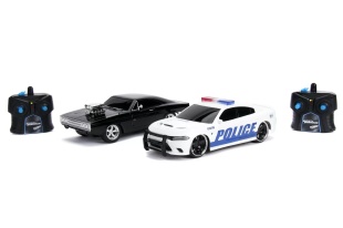 SET MASINUTE FAST AND FURIOUS RC TOYOTA SUPRA&DODGE CHARGER SRT SCARA 1:16 - Img 2