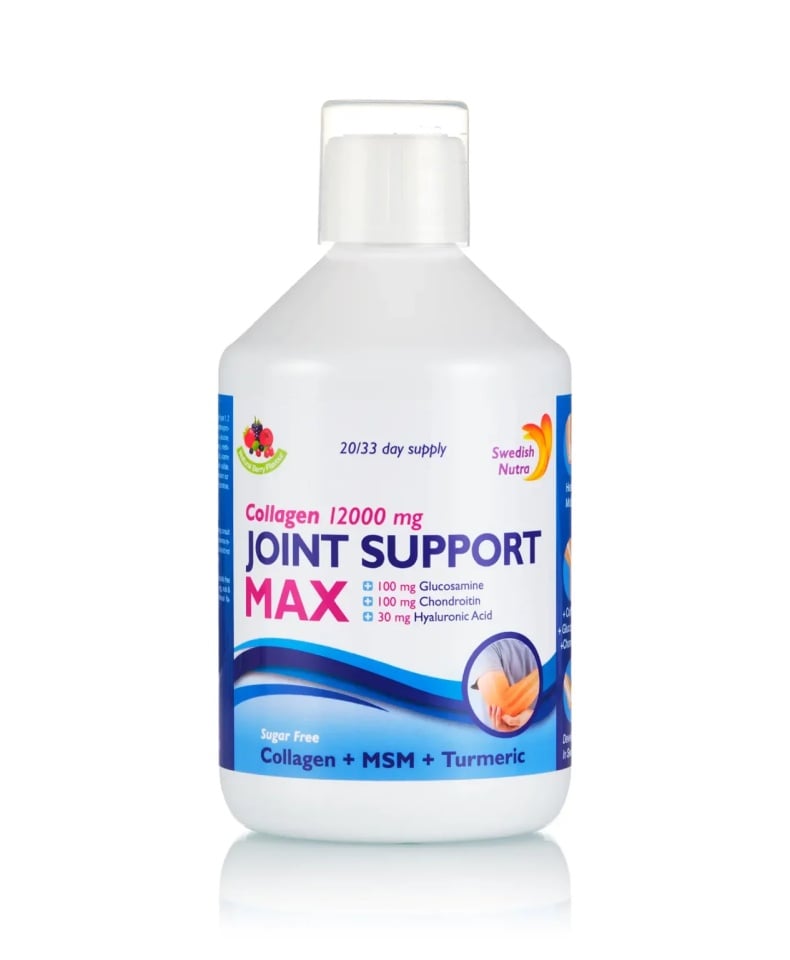 Joint Support Max – Colagen Lichid Hidrolizat de Tip 1, 2 si 3 cu 12.000 mg + Acid Hialuronic + Glucozamina + Condroitina + MSM + Turmeric + Seleniu + Vitamina C si D3 – 500ml - 1 | YEO