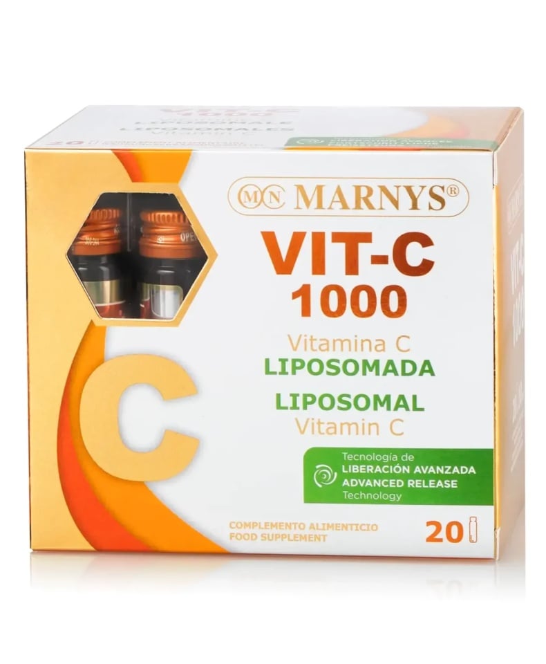 Vitamina C Lipozomala, 1000 mg, 20 fiole, Marnys