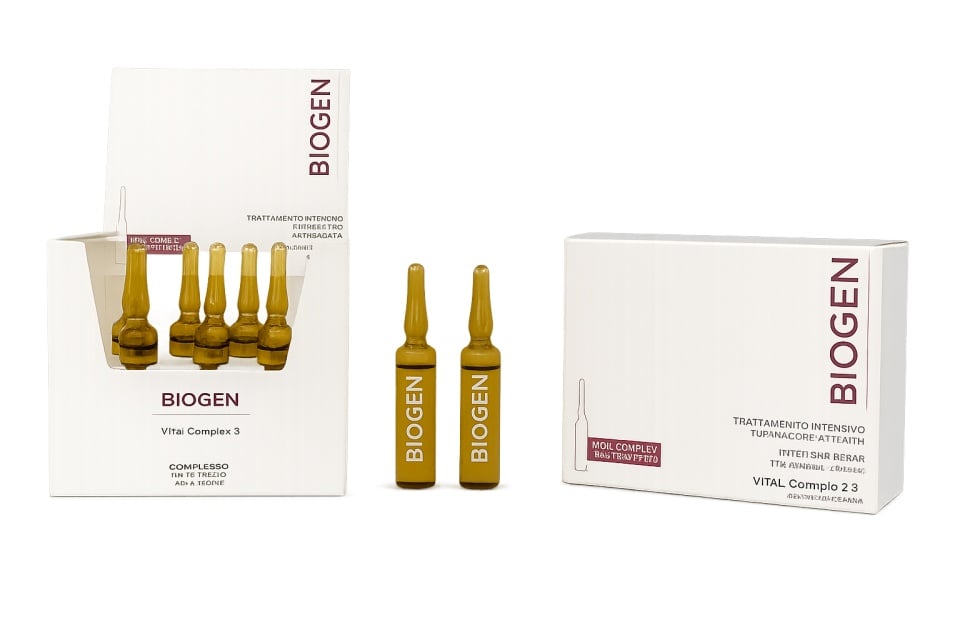 Fiole Profesionale Tratament Impotriva Căderii Parului, 10 fiole*10ml, Biogen