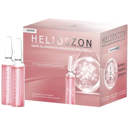 Fiole Profesionale Tratament Reparator Helioszon Ser Iluminant, 10 fiole*10 ml, Biogen - 1 | YEO