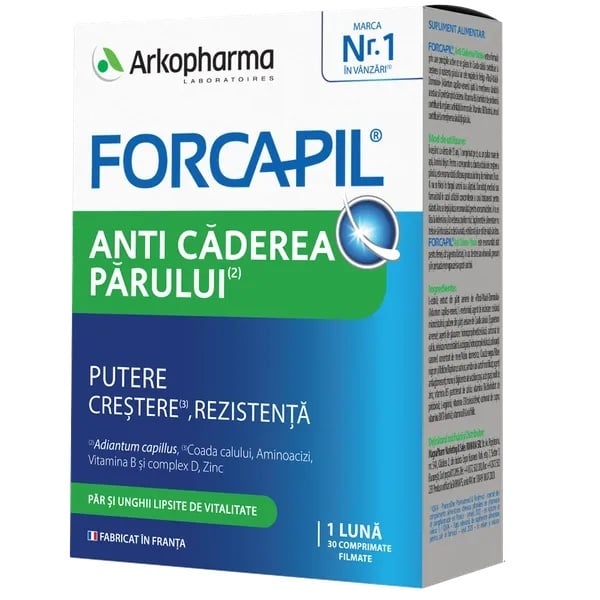 Forcapil Tratament Anticadere Par, 30 comprimate, Arkopharma S.