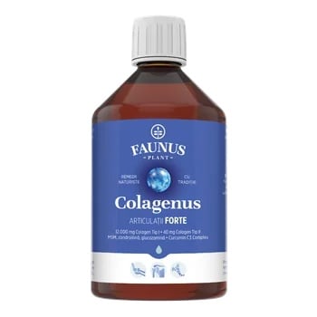 Colagen hidrolizat pentru articulatii Colagenus Articulatii Forte, 500 ml, Faunus Plant