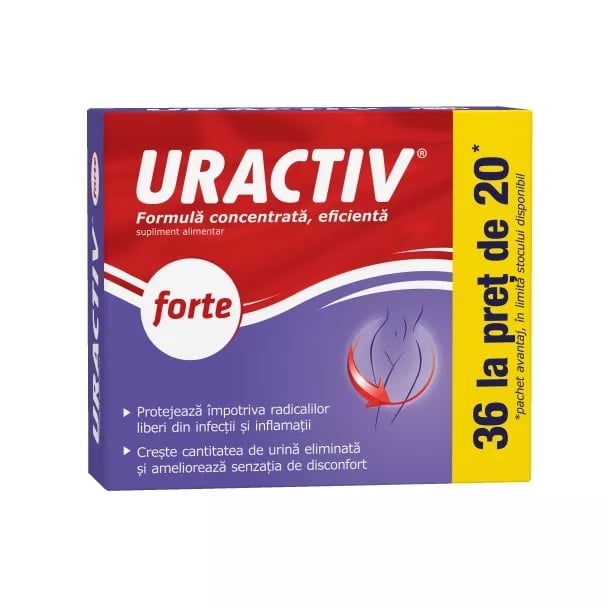 Uractiv Forte, 36 capsule