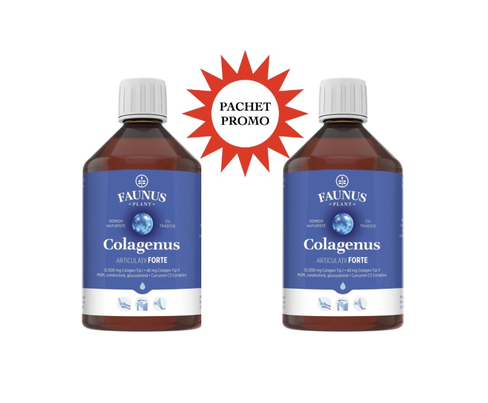 Set Promo 2 buc Colagenus Articulatii Forte, 500 ml, Faunus Plant