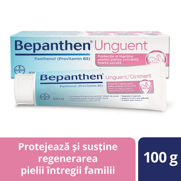 Unguent impotriva iritatiilor de scutec Bayer Bepanthen, 5%, 100 g