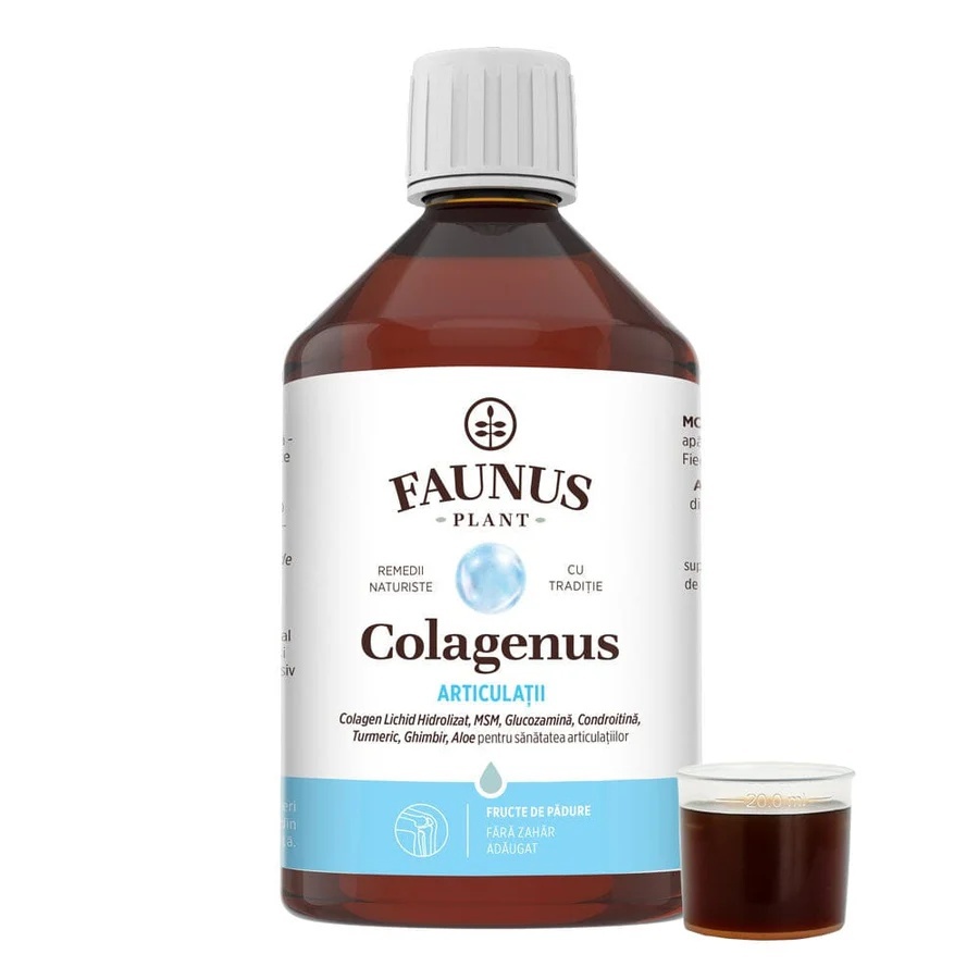 Colagenus Articulații - Colagen lichid. Flacon 500ml. Susține sănătatea articulațiilor, mușchilor și ligamentelor. Reduce durerile reumatice
