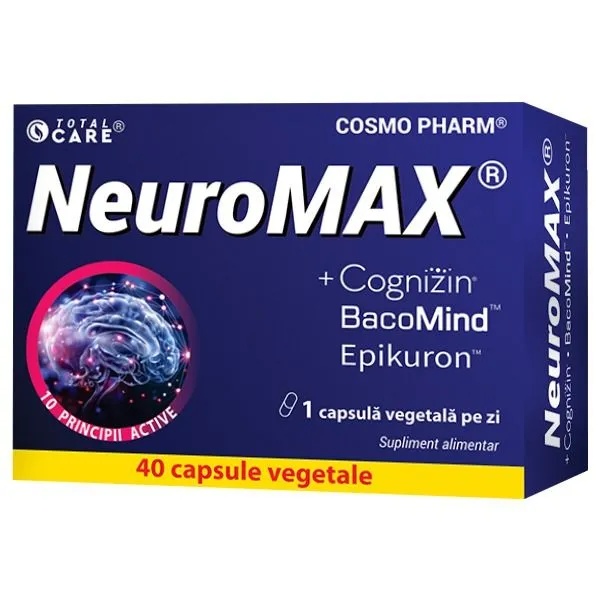Supliment alimentar Neuromax Total Care, 40 capsule