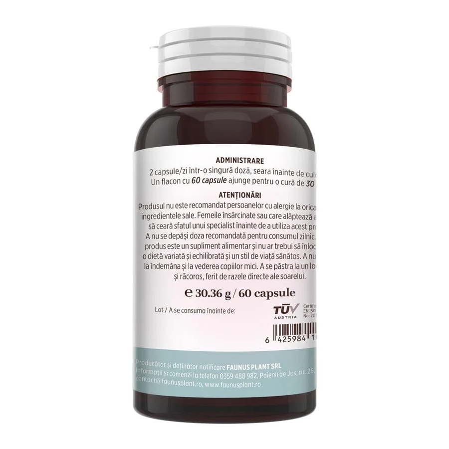 Colagenus Capsule - Colagen concentrat tip II, acid hialuronic și plante medicinale. Dureri articulare, rezistență articulații, flexibilitate - 60 Capsule - 1 | YEO