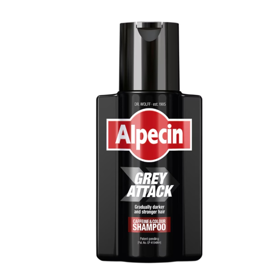 Sampon cu cafeina pentru parul grizonat Grey Attack, 200 ml, Alpecin