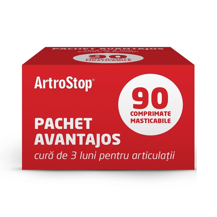 Supliment alimentar Artrostop 3 x 30cpr. pachet avantajos, Stada