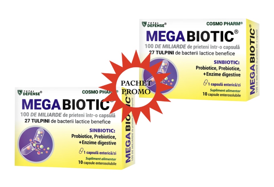 Pachet Mega Biotic Premium, 10 + 10 cps, Cosmo Pharm