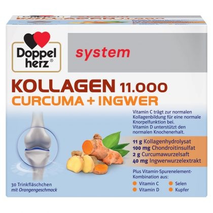 Doppelherz System Kollagen 11.000 Plus Curcuma + Ghimbir*30 fl