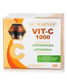 Vitamina C Lipozomala, 1000 mg, 20 fiole, Marnys - Img 1