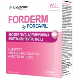 Forderm by Forcapil Booster cu Colagen, 10 flacoane