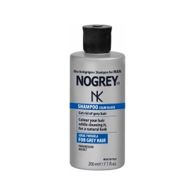 Șampon Nogrey Black colorant pentru bărbați , efect gradual, 200 ml