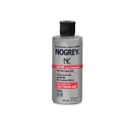 Set tratament pentru păr cărunt și barbă Nogrey – Loțiune repigmentare cu Keratină 200 ml + Gel Color Black 150 ml - Img 3