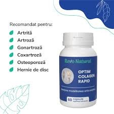 Supliment alimentar pentru articulatii, Optim Colagen Rapid, Revo Natural, 60 Capsule - Img 2
