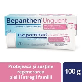 Unguent impotriva iritatiilor de scutec Bayer Bepanthen, 5%, 100 g - Img 1