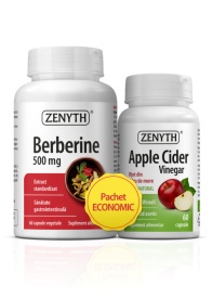 Pachet Berberină 500 mg și Oțet din cidru de mere, Zenyth - Img 1