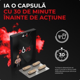 Pastile Pentru Potenta, POPS, 4 capsule - Img 2