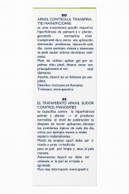 Apaxil Tratament Controlul Transpiratiei Maini / Picioare 50 ml - Img 3