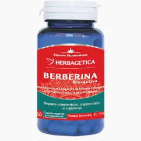 Berberina bio-activa, 60 capsule, Herbagetica