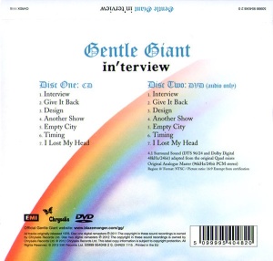 Gentle Giant – In'terview (CD / DVD) - Img 2