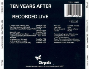 Ten Years After – Recorded Live (CD) - Img 2