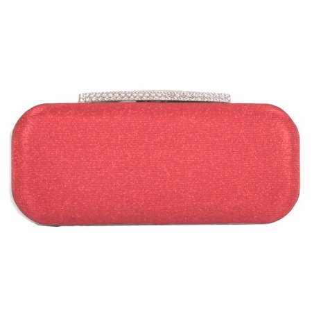 Clutch glitter rosu Vasto