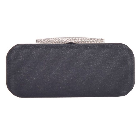Clutch glitter negru Vasto