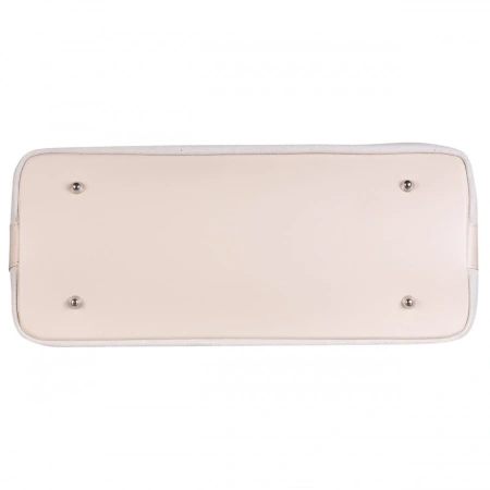 Geanta beige din piele intoarsa, FLORENCE - Img 3