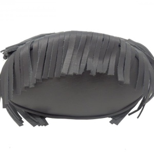 Geanta gri tip bucket din piele naturala Rosello - Img 2