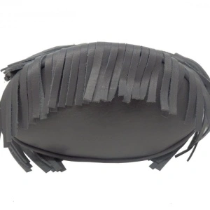 Geanta gri tip bucket din piele naturala Rosello - Img 2