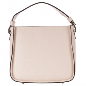 Geanta beige din piele naturala, TRENTA - Img 2