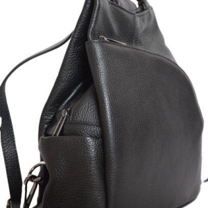 Rucsac negru din piele naturala Treviso - Img 2